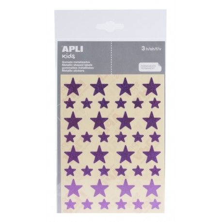 APLI 12056 etiqueta autoadhesiva Estrella Permanente