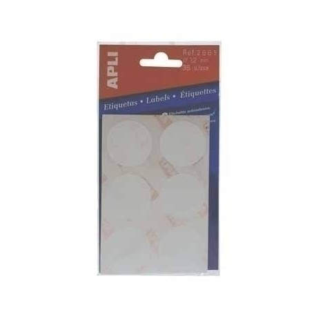 APLI Circular labels 5 sheets 13 x 13mm Red etiqueta autoadhesiva Rojo 175 pieza(s) - 581157