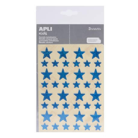 APLI 12057 etiqueta autoadhesiva Estrella Permanente