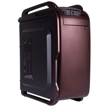 Black Lion IT1523 Midi-Tower Negro, Burdeos