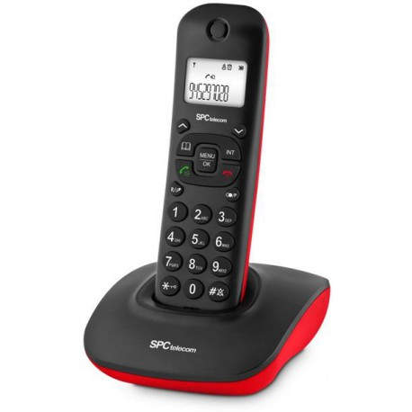 SPC TELECOM 7255 ROJO Y NEGRO IDENTIFICADOR 50REG MANOS LIBRES PANT ILUMINADA 7255R