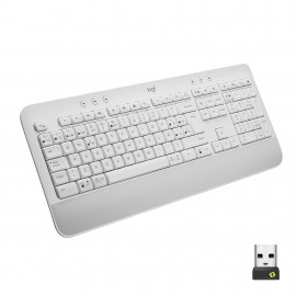Logitech Signature K650 teclado RF Wireless + Bluetooth QWERTY Español Blanco - 920-010971