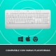 Logitech Signature K650 teclado RF Wireless + Bluetooth QWERTY Español Blanco - 920-010971