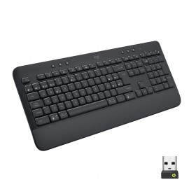 Logitech Signature K650 teclado RF Wireless + Bluetooth QWERTY Español Grafito