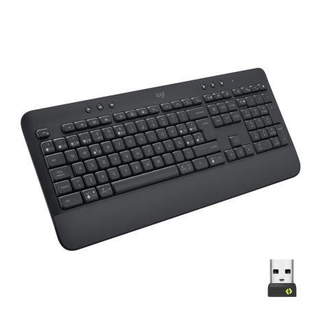 Logitech Signature K650 teclado RF Wireless + Bluetooth QWERTY Español Grafito