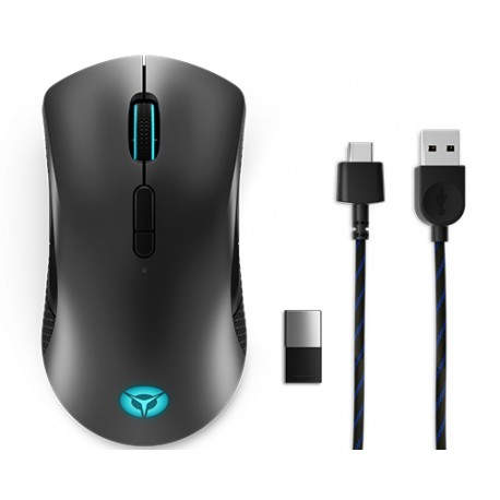 Lenovo Legion M600 Wireless Gaming ratón Ambidextro RF Wireless + Bluetooth + USB Type-A Óptico 16000 DPI