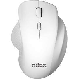 Nilox Ratón Ergonómico Wireless 3200 DPI Blanco