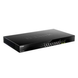 D-Link DMS-1100-10TP switch Gestionado L2 Energía sobre Ethernet (PoE) 1U Negro