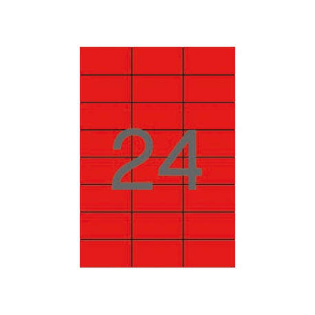 APLI 01593 etiqueta de impresora Rojo