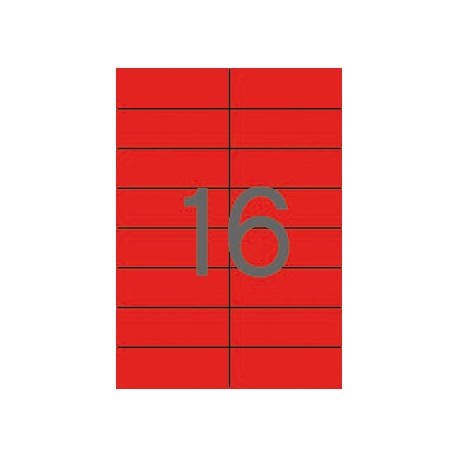 APLI 01597 etiqueta de impresora Rojo