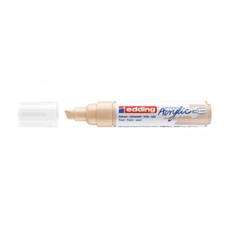Edding 5000 Acrylic Marker Broad marcador permanente Punta de cincel Beige 1 pieza(s)