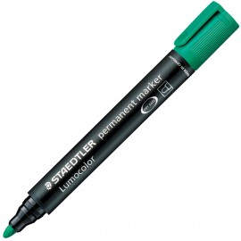 Staedtler Lumocolor marcador permanente Punta redonda Verde 1 pieza(s)