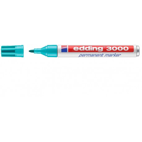 Edding 3000 marcador permanente Punta redonda Turquesa 1 pieza(s)