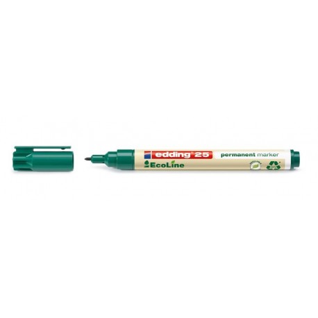 Edding 25 EcoLine marcador permanente Punta redonda Verde