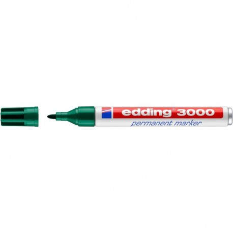 Edding 4-3000004 marcador permanente Punta redonda Verde