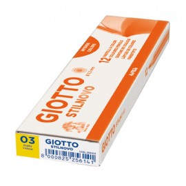 Giotto 256103 lápiz de color Amarillo 12 pieza(s)
