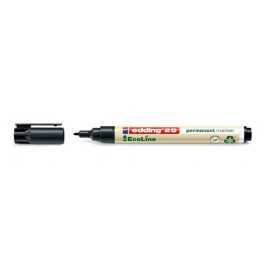 Edding 25 EcoLine marcador permanente Punta redonda Negro