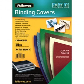 Fellowes 5378403 cubierta A4 Papel Verde 100 pieza(s)