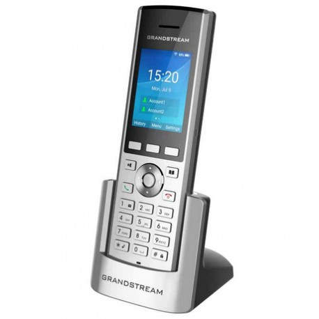 Grandstream Networks WP820 teléfono IP Negro, Plata Terminal inalámbrico LCD 2 líneas Wifi