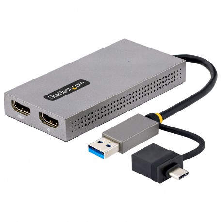 StarTech.com 107B-USB-HDMI Adaptador gráfico USB 3840 x 2160 Pixeles Gris