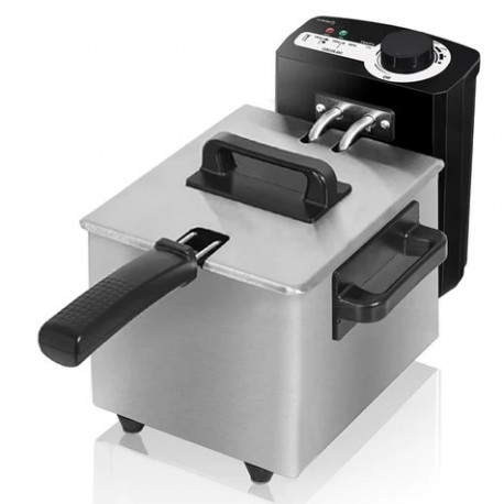 Cecotec 03031 freidora Sencillo 1,5 L Independiente 1000 W Negro, Acero inoxidable