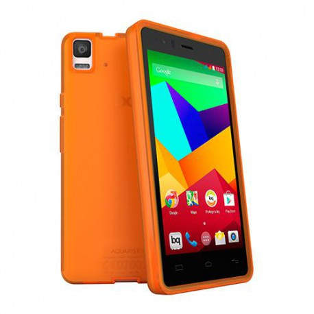 BQ Aquaris E5 4G LTE Orange Gummie Cover E000446