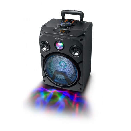 Muse M-1915 DJ sistema de megafonía 150 W Trolley Public Address (PA) system Negro