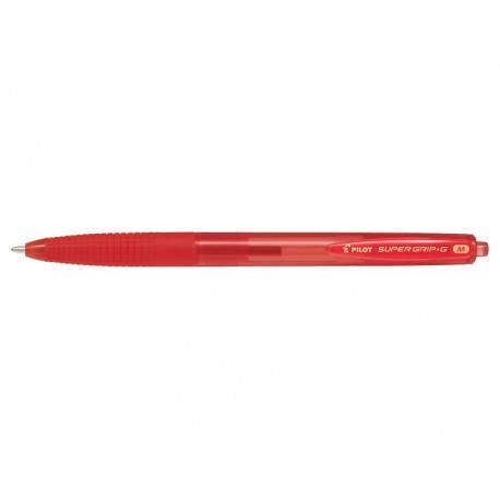 Pilot Super Grip G Rojo Bolígrafo de punta retráctil con pulsador Medio - 4902505524493
