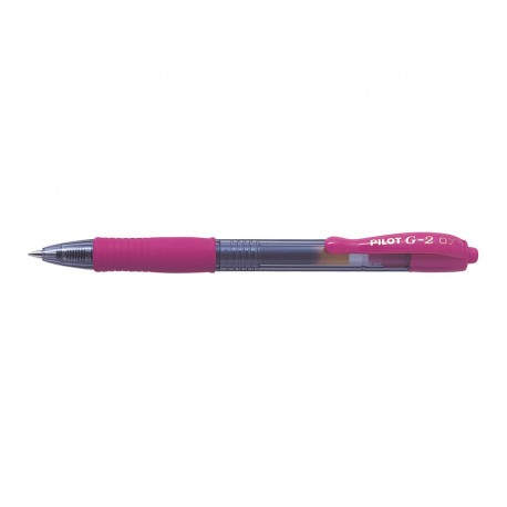 Pilot G-2 Bolígrafo de gel de punta retráctil Rosa 1 pieza(s)