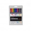 Tombow WS-BH-10P rotulador Fino/Medio Negro, Azul, Verde, Gris, Naranja, Rosa, Amarillo 10 pieza(s)