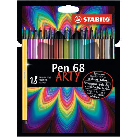 STABILO PEN 68 ARTY rotulador Medio Multicolor 18 pieza(s) - 6818-1-20