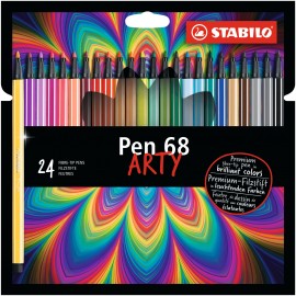 STABILO Pen 68 ARTY rotulador Medio Multicolor 24 pieza(s) - 1062644