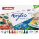 Edding Acrylic Negro, Azul, Verde, Azul claro, Verde claro, Rosa, Púrpura, Rojo, Blanco, Amarillo 12 pieza(s)