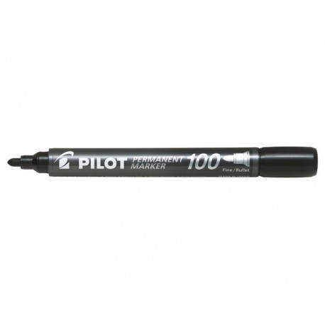 Pilot Permanent Marker 100 marcador 1 pieza(s) Punta fina Negro - 002705