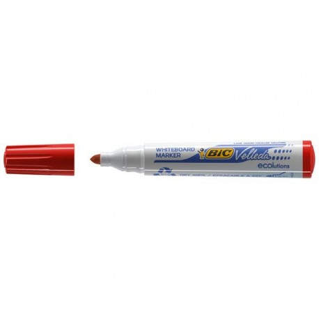 BIC Whiteboard Velleda ECOlutions 1701 marcador 12 pieza(s) Rojo - 904939