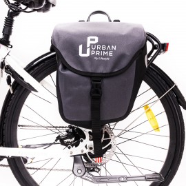Urban Prime UP-BAG-EBK bolsa para bicicletas y cesta Parte trasera Maleta de transporte para bicicleta Tela Negro