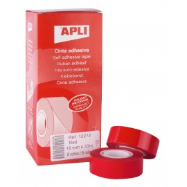 APLI 12272 cinta adhesiva 33 m Rojo