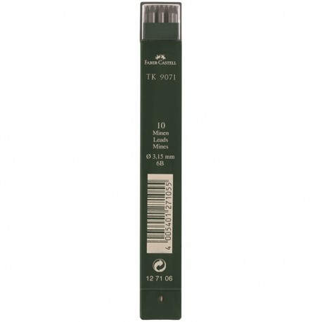 Faber-Castell TK 9071 mina de repuesto 6B - 127106