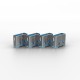 Lindy 40462 bloqueador de puerto USB tipo A Azul Acrilonitrilo butadieno estireno (ABS) 10 pieza(s)