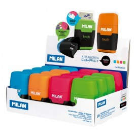 Milan 4706116 sacapuntas Sacapuntas manual Azul, Verde, Naranja, Rosa - 8411574040064