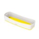 Leitz 52581016 caja de almacenaje Bandeja de almacenamiento Rectangular ABS sintéticos Blanco, Amarillo