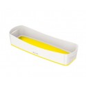 Leitz 52581016 caja de almacenaje Bandeja de almacenamiento Rectangular ABS sintéticos Blanco, Amarillo