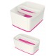 Leitz MyBox Bandeja de almacenamiento Rectangular ABS sintéticos Rosa, Blanco - 5258-10-23