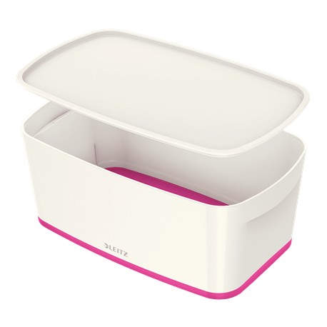 Leitz MyBox Bandeja de almacenamiento Rectangular ABS sintéticos Rosa, Blanco - 5229-10-23