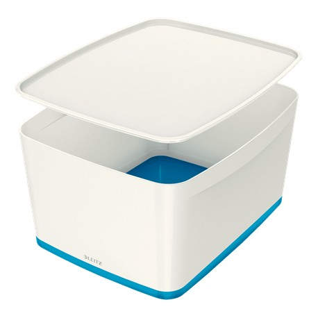 Leitz MyBox Bandeja de almacenamiento Rectangular Acrilonitrilo butadieno estireno (ABS) Azul, Blanco - 5216-10-36