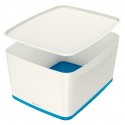 Leitz MyBox Bandeja de almacenamiento Rectangular Acrilonitrilo butadieno estireno (ABS) Azul, Blanco - 5216-10-36