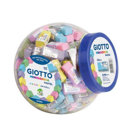 Giotto Pastel goma Elastómero termoplástico (TPE) Verde, Amarillo, Azul, Rosa, Violeta 120 pieza(s) - 233900