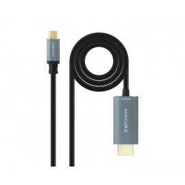 CONVERSOR USB-C A HDMI 2.1 8K 1.8M NEGRO NANOCABLE