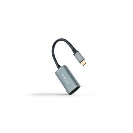 CONVERSOR USB-C A DISPLAYPORT 8K 15 CM GRIS NANOCABLE