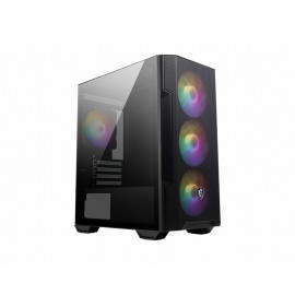 MSI MAG FORGE M100R carcasa de ordenador Midi Tower Negro, Transparente